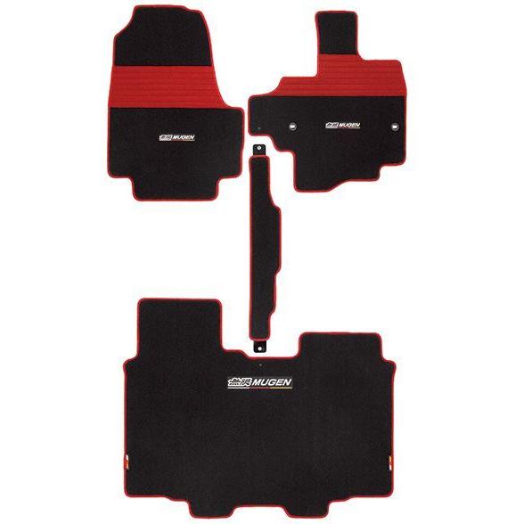 MUGEN(無限) スポーツマット ブラック×レッド ベンチシート用 N BOX JF3/JF4 2...