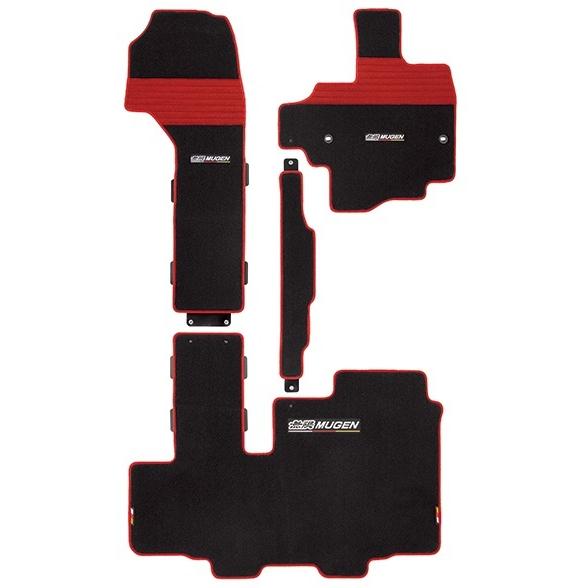 MUGEN(無限) スポーツマット ブラック×レッド 助手席スーパースライドシート用 N BOX J...