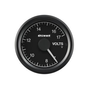 Pivot(ピボット) GT GAUGE-52 電圧計 φ52 【ホワイト照明】 品番：GSV