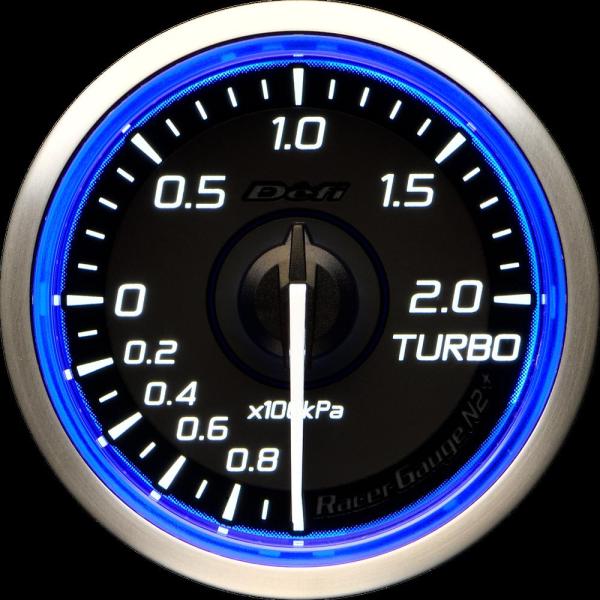 Defi(デフィ) RacerGauge N2Plus φ52 ターボ計2.0(TURBO) 【ブル...