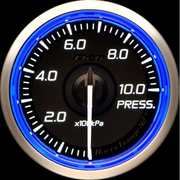 Defi(デフィ) RacerGauge N2Plus φ52 圧力計(PRESS) 【ブルーモデル...