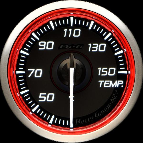 Defi(デフィ) RacerGauge N2Plus φ52 温度計(TEMP) 【レッドモデル】...