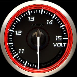 Defi(デフィ) RacerGauge N2Plus φ52 電圧計(VOLT) 【ブルーモデル】 品番：DF19401｜hanatora
