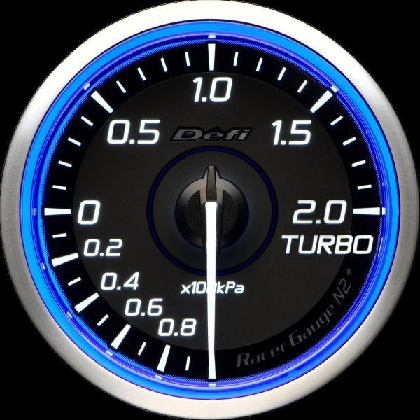 Defi(デフィ) RacerGauge N2Plus φ60 ターボ計2.0(TURBO) 【ブル...