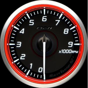 Defi(デフィ) RacerGauge N2Plus φ60 タコメーター9000rpm 【ブルーモデル】 品番：DF19901｜hanatora