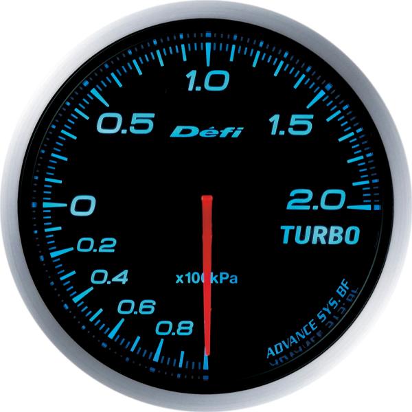 Defi(デフィ) デフィリンクメーター アドバンスBF ターボ計 汎用 ブルー Φ60 -100k...