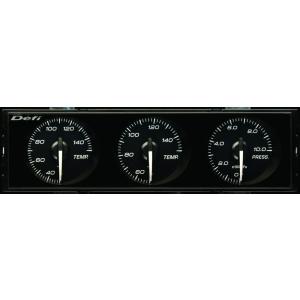 Defi(デフィ) DIN Gauge Style21 3連メーター 白文字/赤指針 品番
