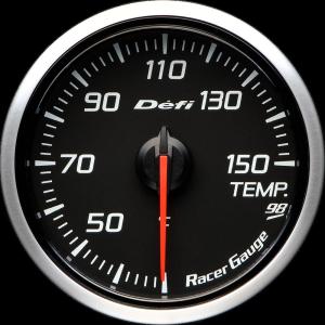 Defi(デフィ) Racer Gauge Style98 Hommage 温度計 黒文字板/赤指針【グリーン照明】 品番：DF16904