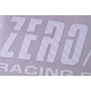 ZEROSPORTS(ゼロスポーツ) オリジナルカッティングステッカー CS-2 ホワイトカーボン調...