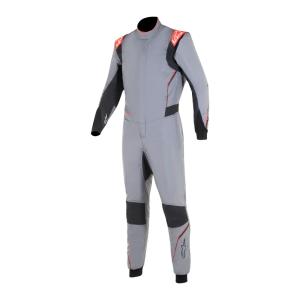 alpinestars(アルパインスターズ)　HYPERTECH V3 SUIT MID GRAY BLACK FLUO RED サイズ：46  品番：3350224-9114-46｜hanatora