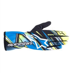 alpinestars(アルパインスターズ)　TECH-1 K RACE V2 COMPETITION KART GLOVES YELLOW FLUO BLUE WHITE サイズ：M  品番：3553224-572-M