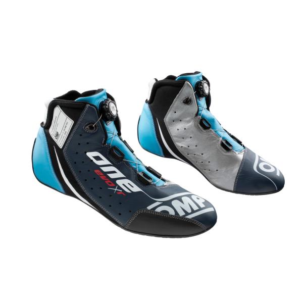 OMP ONE EVO R SHOE ネイビーブルー／シルバー／シアン【サイズ 41】（レーシングシ...