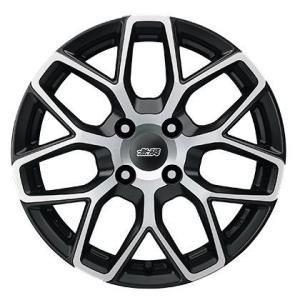 MUGEN(無限) アルミホイール MDY 15×5.0J 4H-100 +45 フラットブラックミ...
