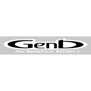 Genb(玄武) 『Genb』 ステッカー ［360ミリ White×Black］ 品番：ST360...