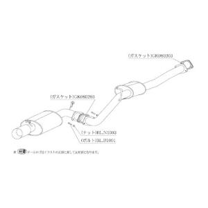 柿本改 ソアラ GZ20 マフラー フロントパイプ TF309 KAKIMOTO RACING