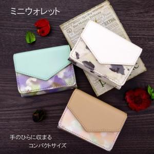 Flowering（フラワーリング） L字型 ミニ 財布 ベア フワラー チェリー