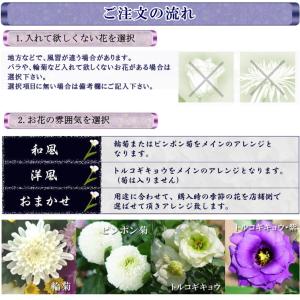 お供えアレンジ〜哀〜御供 花 お悔み 供花 新...の詳細画像4