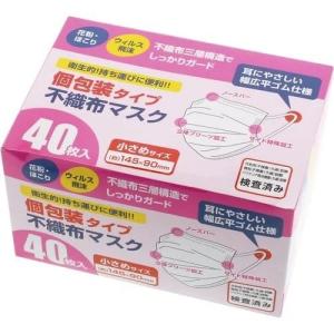 全家協  個包装 不織布マスク 40枚 小さめ