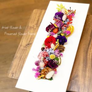 ドライフラワー プリザーブドフラワー フレーム スワッグ おしゃれ 壁掛け インテリア 天然アロマ かわいい 花 ギフト プレゼント 結婚祝い 新築祝い