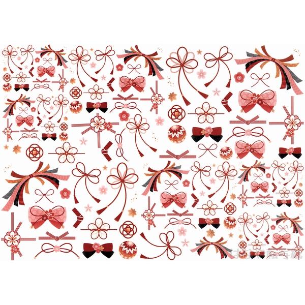 ポーセラーツ 白磁用転写紙 Japan〜水引飾り束ね熨斗