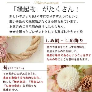 正月飾り リース 2WAY しめ飾り NAGO...の詳細画像5