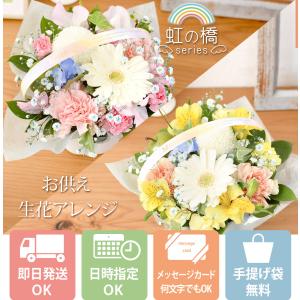 ペットに贈る お供え 生花アレンジメント 虹の...の詳細画像1