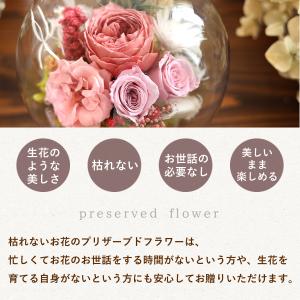 プリザーブドフラワー ガラスドーム バブルドー...の詳細画像2