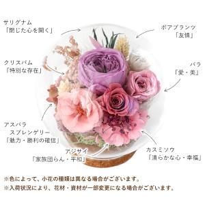 プリザーブドフラワー ガラスドーム バブルドー...の詳細画像4