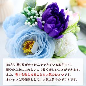 お供え ソープフラワー 仏花 花とLEDローソ...の詳細画像3