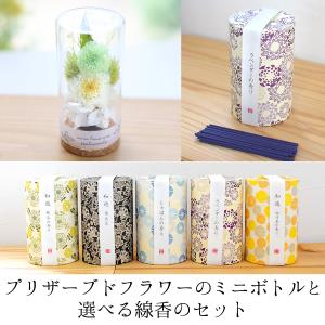 お悔やみ 仏花 ガラスドーム 線香 和遊と お...の詳細画像1