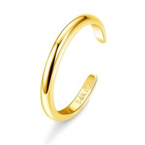 HAIAISO 14Kゴールドフィルド トゥリング 調節可能なトゥリング