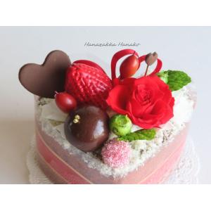 誕生日 プリザーブドフラワーケーキ お花とフル...の詳細画像2