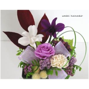 仏花 プリザーブドフラワー 仏壇用 デンファレ...の詳細画像4