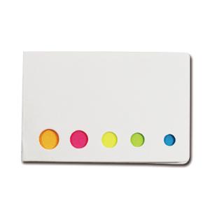 20個〜　5色付箋メモ　フルカラー名入れ 小ロットOK ノベルティ 販促品 記念品 安い 粗品 企業...