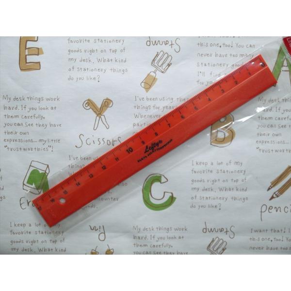 左利き用　プラスチック定規　１７ｃｍ