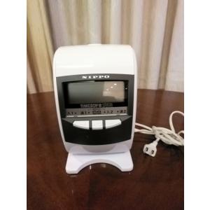 ニッポー 電子タイムレコーダー タイムボーイ8プラス グレー　美品 ニッポー タイムボーイ8プラス 「タイムボーイNカード」サービス