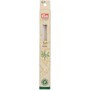 《Prym》プリム・1530　クロシェかぎ針　バンブー　全長15cm/5号 （3.0mmΦ）　天然竹...