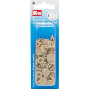 《Prym》プリム・スナップ・プラスチックカラーボタン(ホック）　シャンパン　丸型 12.4mm／3...