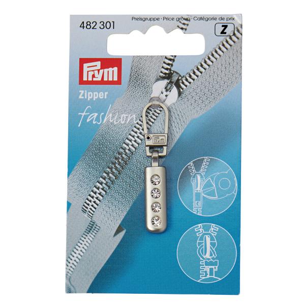 《Prym》プリム・ジッパープル　ラインストーン　482301
