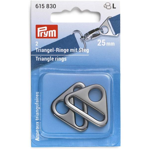 《Prym》プリム・トライアングルリング　25mm/ガンメタ(1セット2個入）　ショルダー部分やスト...