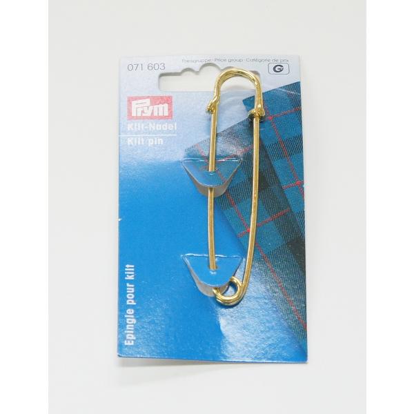 《Prym》プリム・キルトピン(ゴールド）80mm　Prym KILT PINS　71603