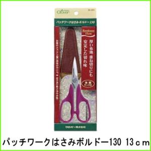 クロバー パッチワークはさみ ボルドー 130  36-085 ハサミ 13cm ステンレス｜handcraft