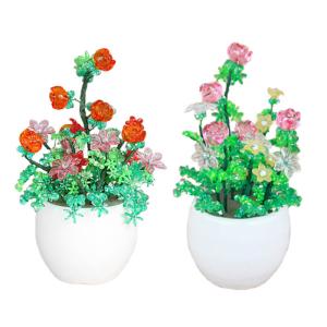 盆栽 ミニ 山久オリジナルビーズフラワーアレンジキット