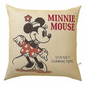刺繍キット オリムパス 5882 ミニーマウス クロスステッチ刺しゅうキット クッションカバー 刺繍...