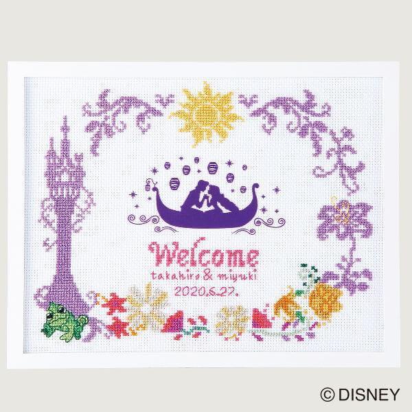 クロスステッチキット ウェルカムボード 塔の上のラプンツェル 7522 ディズニー 刺繍キット 日本...
