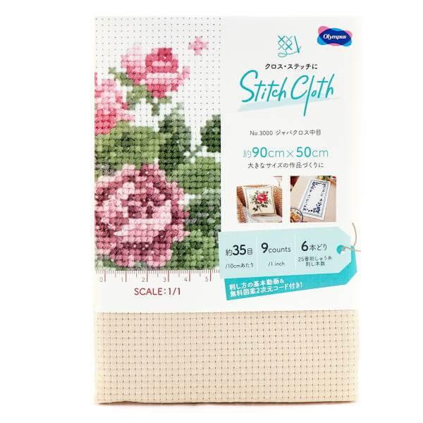刺繍布 ジャバクロス中目 No.3000 90X50cm カットクロス STITCH CLOTH オ...
