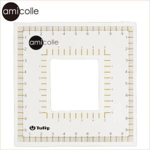 クリアクイックゲージ AC-052 amicolle CLEAR QUICK GAUGE 編み物 チューリップ｜handcraft