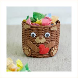 夏休み 工作 子供手芸 キット くまの小物入れ エコクラフト...