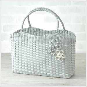 エコクラフト キット リボン付の小さなかご : 手芸の山久ヤフー店