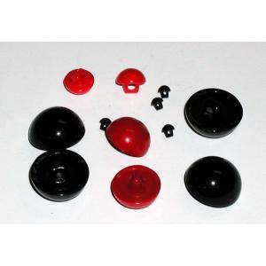 ぬいぐるみ あみぐるみ 羊毛フェルト 目 目玉 半丸目玉ボタン（4〜6個入）